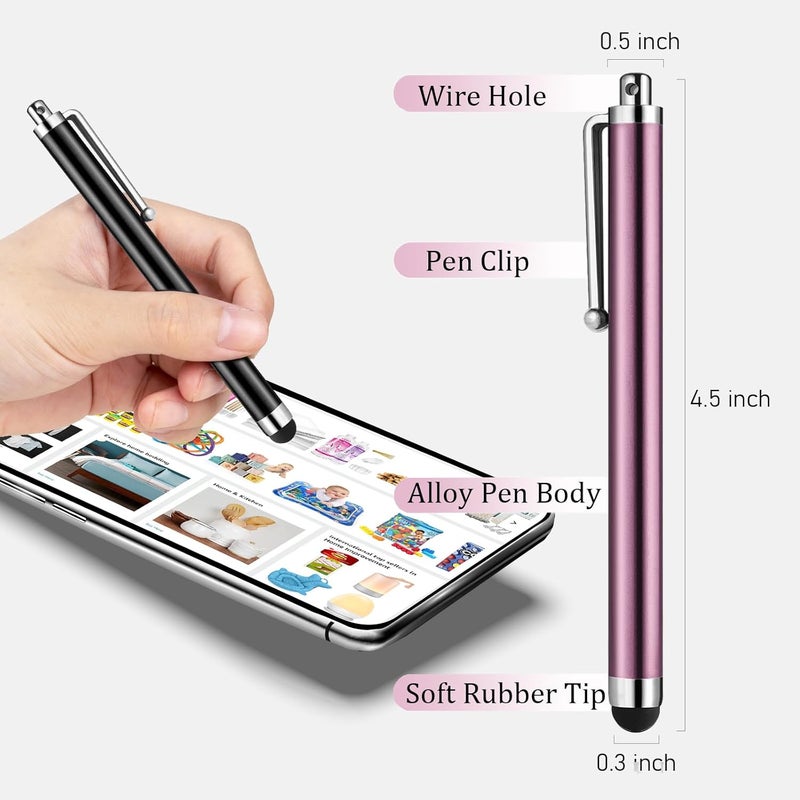 AGREJO Stylus Pens for Touch Screens, High Precision Universal Stylus for iPad iPhone Tablets Samsung Galaxy All Capacitive Touch Screens (10-Pack) - Image 3